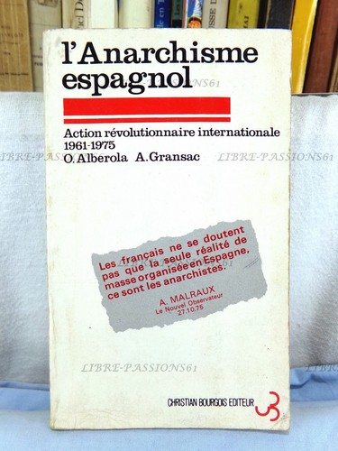 Anarchisme espagnol o - l'anarchisme, espagnol,