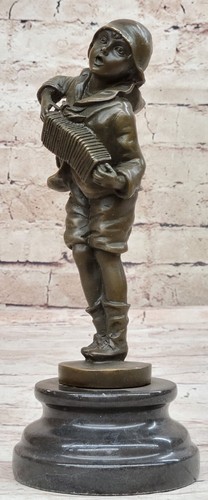 Enfants statue accordéon - enfants,