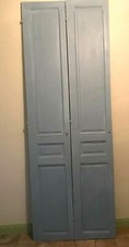 double  portes de placard panneaux mouluré en sapin massif. XX siècle .
