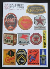 Catalogue vente enchères 2021 plaque émaillée publicitaire SHELL CITROEN