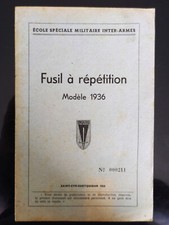 Guerre d'Indochine : Brochure du fusil à répétition modèle 1936