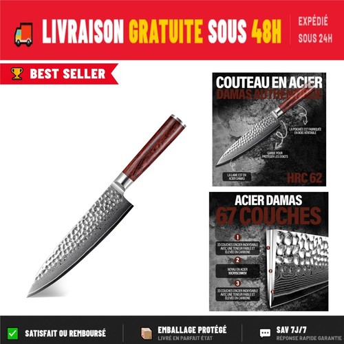 Couteau chef japonais gyuto - couteau,