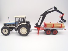 ROS AGRICOLA - TRACTEUR LAMBORGHINI 190 RACING + REMORQUE - 1/25 - ANCIEN -