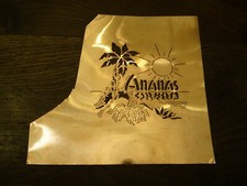 Ancien pochoir cuivre de pâtisserie pour décor au sucre glace  Ananas 