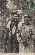 Zoo humain, Exposition coloniale de 1907, kanaks, Nouvelle-Calédonie Carte posta