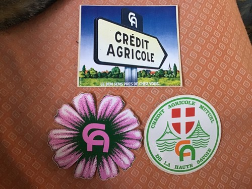 Autocollant credit agricole - credit,