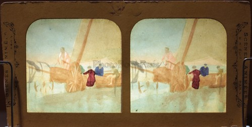 Charrette bateau plage - à,