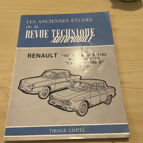 Revue technique renault - renault, 10