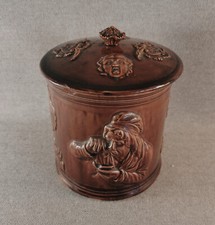 MAGNIFIQUE POT A TABAC EN FAIENCE DE RUBELLES SEINE ET MARNE 19 EME