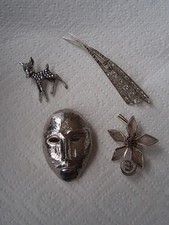 Lot 4 broches vintage