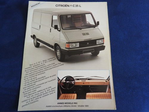 Catalogue feuillet citroen c35 - catalogue,