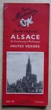 § guide MICHELIN régional ALSACE 1935 - 36