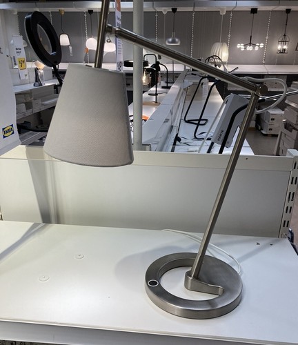 Ikea nyfors work lamp nickel - nyfors,