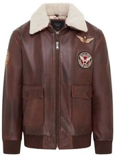 Homme Air Force Marron Veste