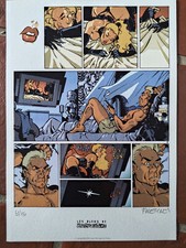 MEYNET - LES ETERNELS Planche erotique - Ex-libris Bleu Raspoutine