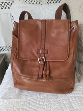 GRAND SAC A DOS CUIR MARRON FOSSIL