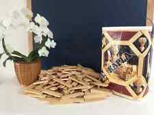 23 ⚜️ Jeu De Construction En Bois Baril Boite Kapla Vintage 188 Planchettes