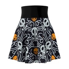 Day Of The Dead Skater Skirt