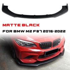 Pour BMW M2 F87 2016-2022 Spoiler Lèvre Lame Jupe Pare-Choc Avant Noir mat