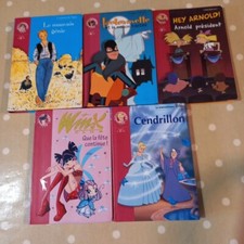 Lot De 5 livres enfant bibliothèque rose 7 - 9 Ans Cendrillon Arnold Genie 