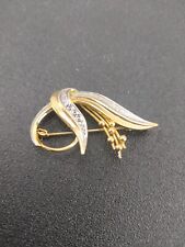 Broche vintage en plaqué or