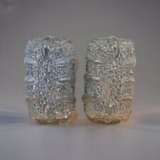 Paire D’appliques Vintage Bulles DLG Solken Verre Et Métal 
