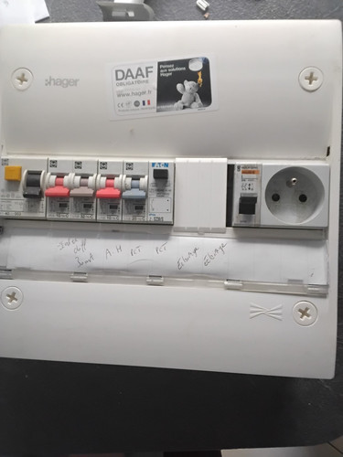 Tableau electrique g - electrique, f&g