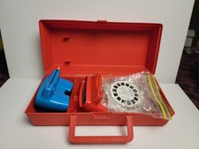 Vtg Vue Master Rouge & Bleu 3D Stéréo Visionneuse W Collectionneurs Étui &