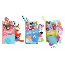 Livres pour bébés, jouets, livres en tissu doux froissé au toucher et au
