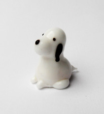 -  Miniature verre  chien  - fève
