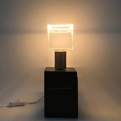 Lampe table chêne - lampe,
