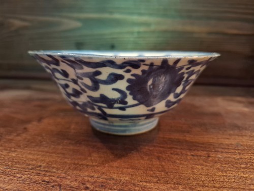Bol chinois ancien - chinois, fleuri