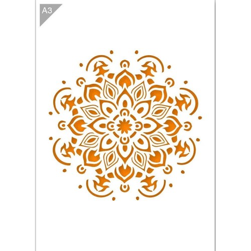 Pochoir mandala format - , a3
