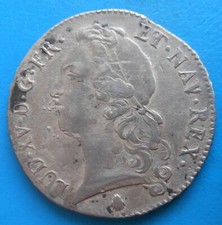 Louis XV , écu au bandeau 1745 Q Perpignan , RARE et joli