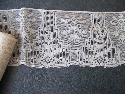Ancienne large dentelle - ancienne, fine