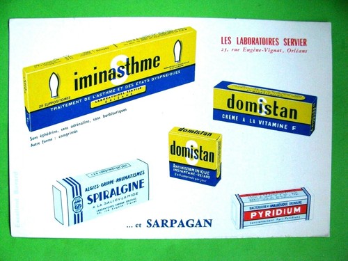 Ancien buvard domistan - buvard,