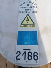 ANCIENNE PLAQUE NON  EMAILLEE