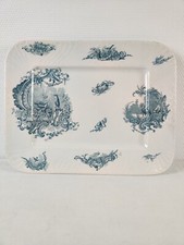 Grand Plat Service Rocaille De Lunéville En Terre De Fer 1900s
