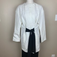 NWT. Zara White Long Jacquard
