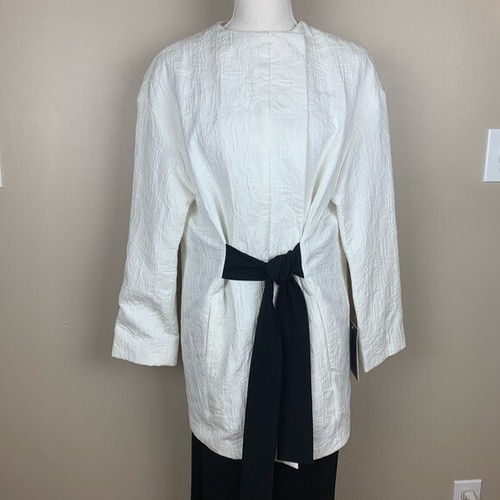 Nwt zara white - long, jacquard