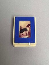 ANCIEN ETUI/PORTE BOITE D'ALLUMETTES A SYSTEME JEUNE FEMME SEXY NU ARTISTIQUE