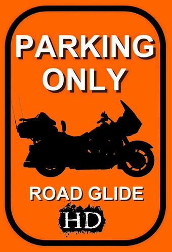Plaque parking only harley - ",