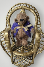 Vintage Mohair Artist Teddy Bear "JOBB" Distressed Vintage Style hand made 7in n