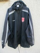 Veste coupe vent pluie F.C ROUEN training HUMMEL football jacket XL capuche