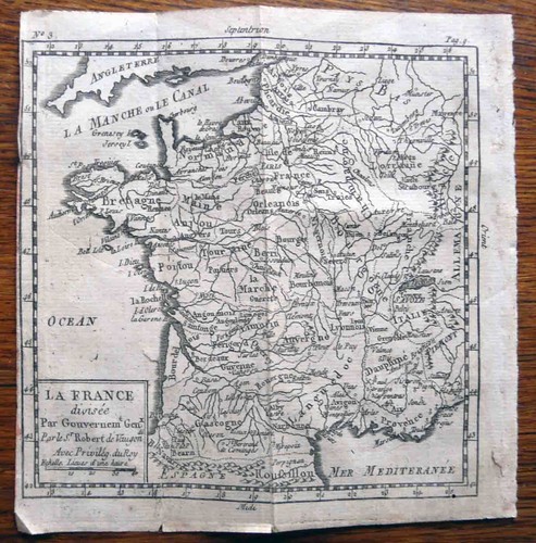 Gravure carte xviii - 18°,