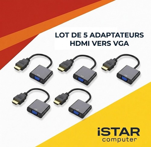 Lot adaptateurs hdmi vers - 5,