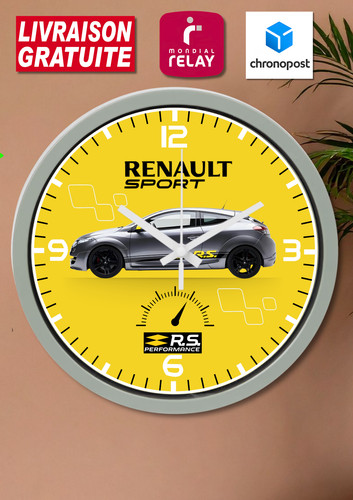 Horloge murale style renault - horloge,