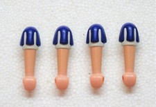 4 X Bras Bleu Blanc Playmobil