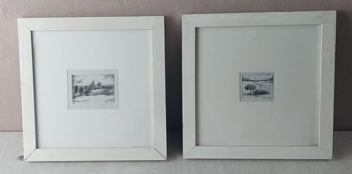 Paire anciens tableaux - d'anciens, /