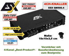 Produit B ESX QM500.4 Amplificateur numérique 4 canaux 500 watts RMS +...